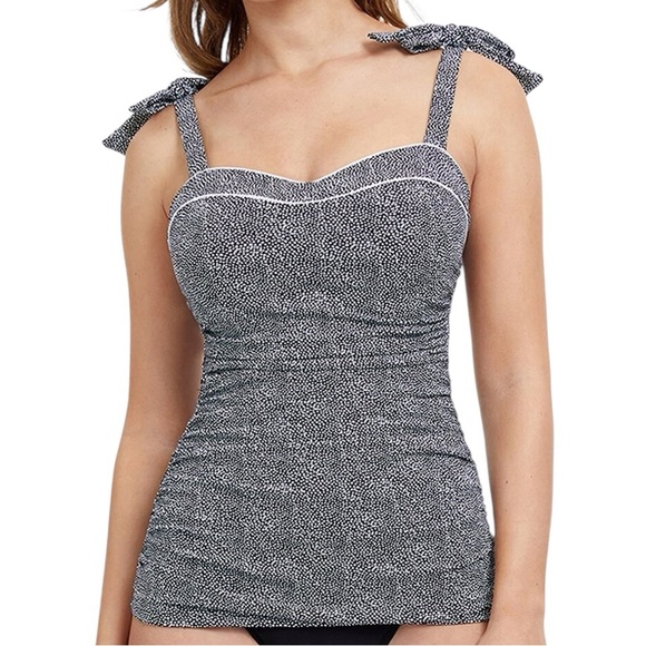 PROFILE BY GOTTEX Colette underwire 34E CUP tankini swim top style E23141E18 NWT - Picture 1 of 8